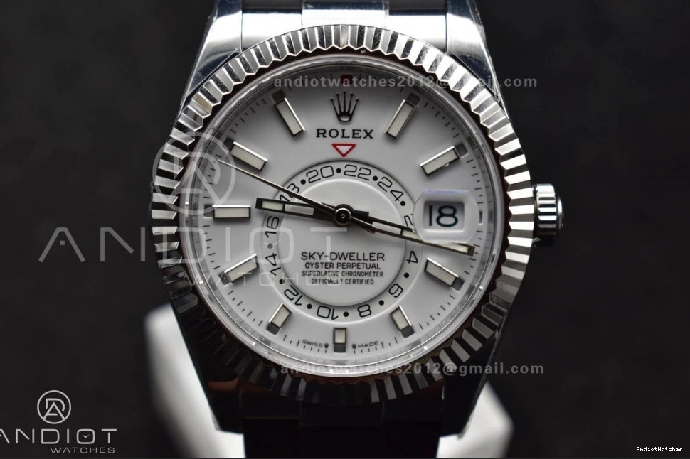 1:1 Unique White (Gain Strap Oysterflex Sky-Dweller A23J 1102 ZF Best SS Dial on Weight) Edition 336239 0714